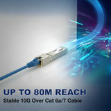 10GBASE-T SFP+ Copper 30m/80m RJ-45 Transceiver Module
