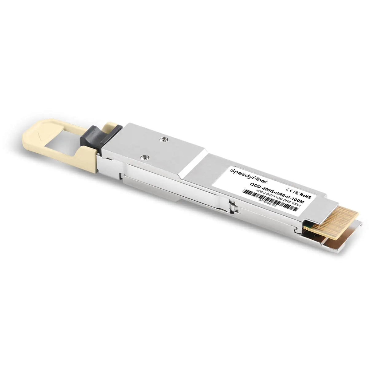 400GBASE-SR8 QSFP-DD PAM4 850nm 70m@OM3 / 100m@OM4 DOM MPO-24 MMF Optical Transceiver Module, Breakout to 2 × 200G-SR4 and 8 × 50G-SR
