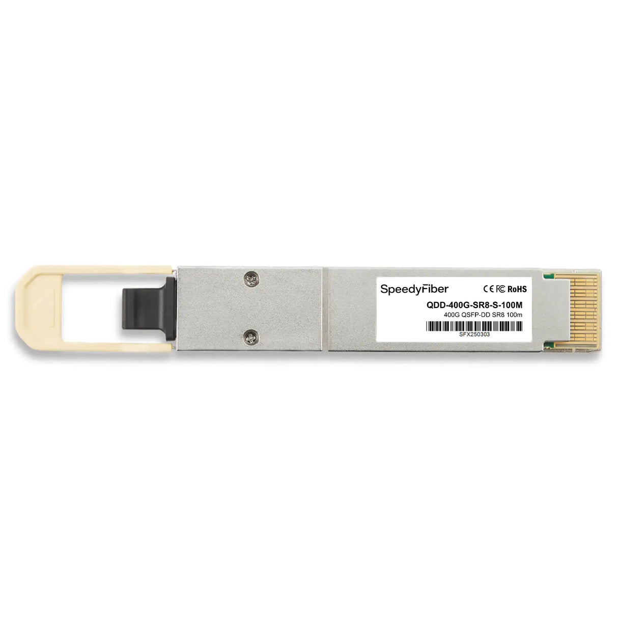 400GBASE-SR8 QSFP-DD PAM4 850nm 70m@OM3 / 100m@OM4 DOM MPO-24 MMF Optical Transceiver Module, Breakout to 2 × 200G-SR4 and 8 × 50G-SR