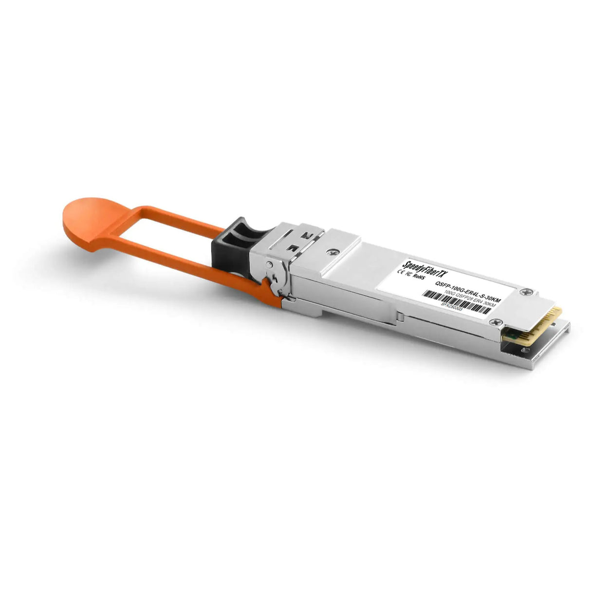100GBASE-ER4 QSFP28 Optical Transceiver Module, 1310nm LAN-WDM 30km SMF, DOM Monitoring, LC-UPC Interface