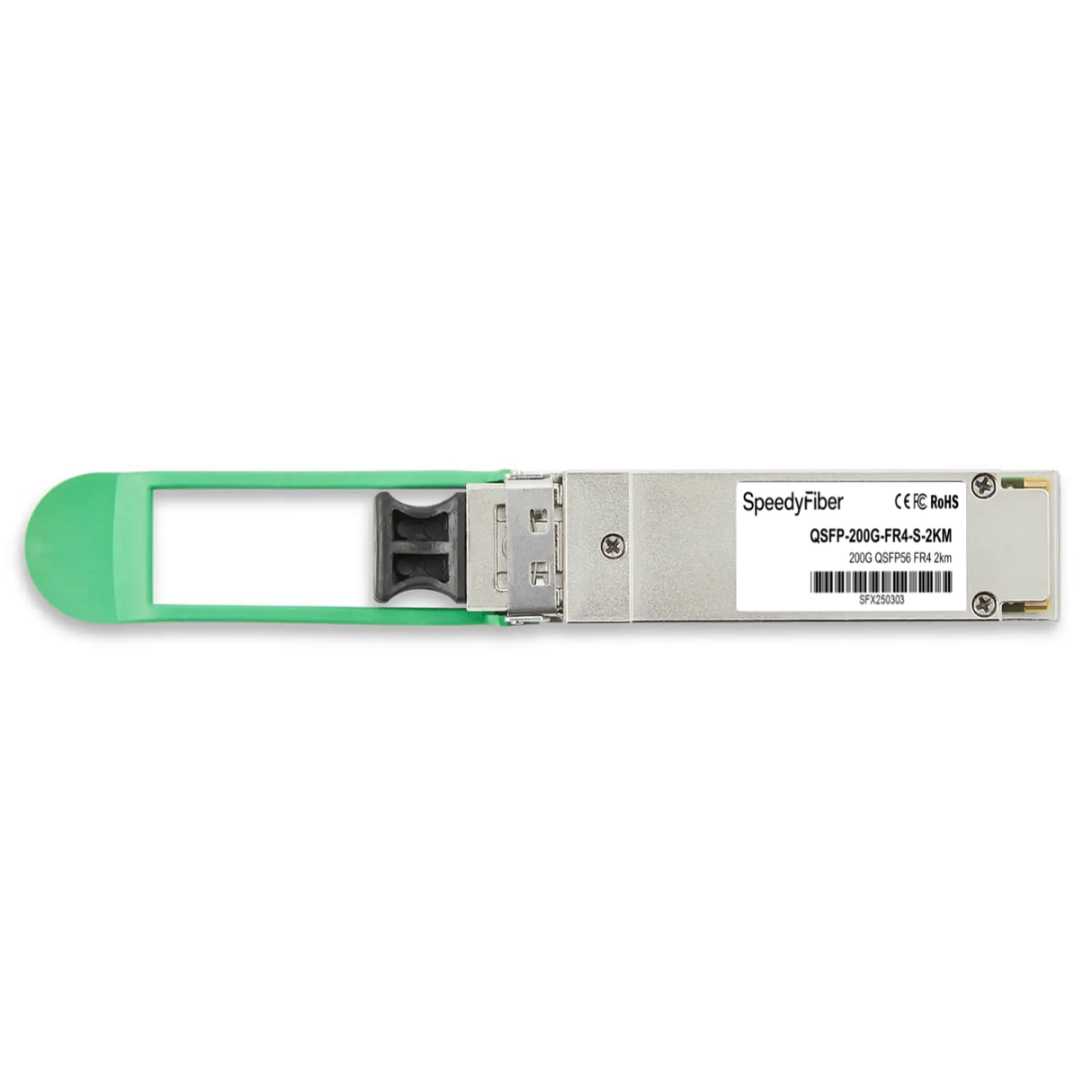 200GBASE-FR4 QSFP56 1310nm 2km DOM Duplex LC/UPC SMF Optical Transceiver Module