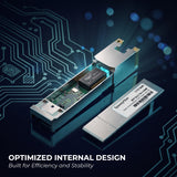 10/100/1000BASE-T SFP Industrial Copper Module | SGMII Interface | 100m Distance | RJ-45 Connector