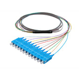SC/UPC 12-Fiber 900µm Ribbon Fiber Optic Pigtail | Corning SMF-28 Ultra Fiber | OS1/OS2 Compatible | Single-Mode