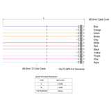 FC/UPC 12-Fiber 900µm Ribbon Fiber Optic Pigtail | Corning SMF-28 Ultra Fiber | OS1/OS2 Compatible | Single-Mode