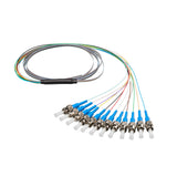 ST/UPC 12-Fiber 900µm Ribbon Fiber Optic Pigtail | Corning SMF-28 Ultra Fiber | OS1/OS2 Compatible | Single-Mode