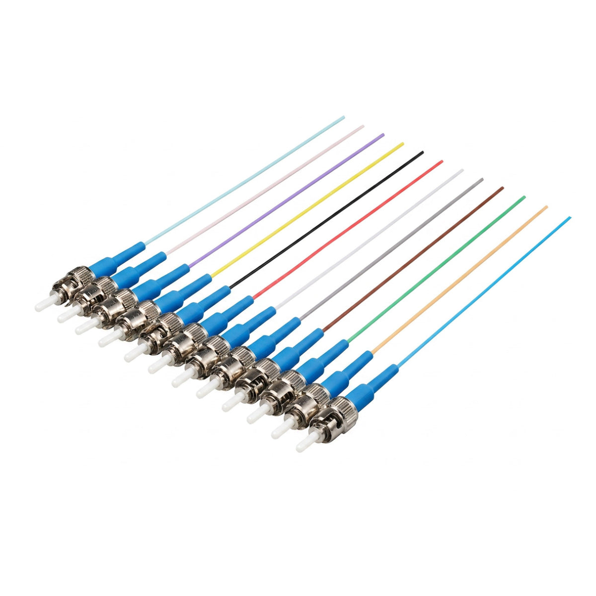 ST/UPC 12-Fiber 900µm Ribbon Fiber Optic Pigtail | Corning SMF-28 Ultra Fiber | OS1/OS2 Compatible | Single-Mode