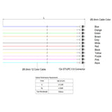 ST/UPC 12-Fiber 900µm Ribbon Fiber Optic Pigtail | Corning SMF-28 Ultra Fiber | OS1/OS2 Compatible | Single-Mode