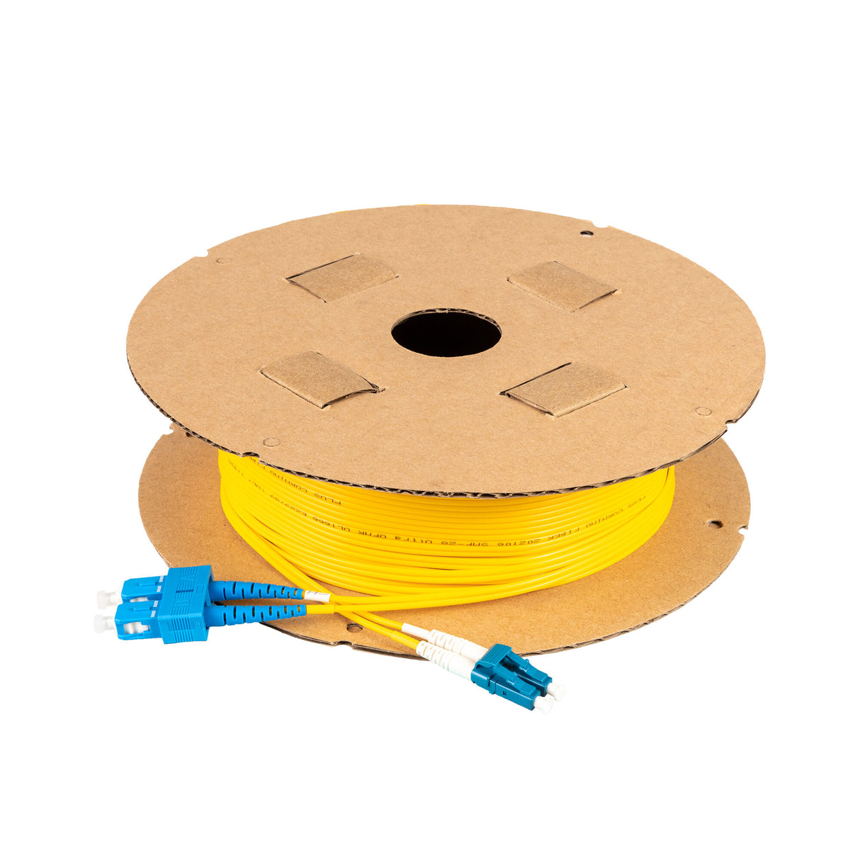 0.2dB LC/UPC to SC/UPC Single-mode Duplex Fiber Patch Cable | Corning SMF-28 Ultra Fiber | OS1/OS2 Compatible | OFNP Jacket