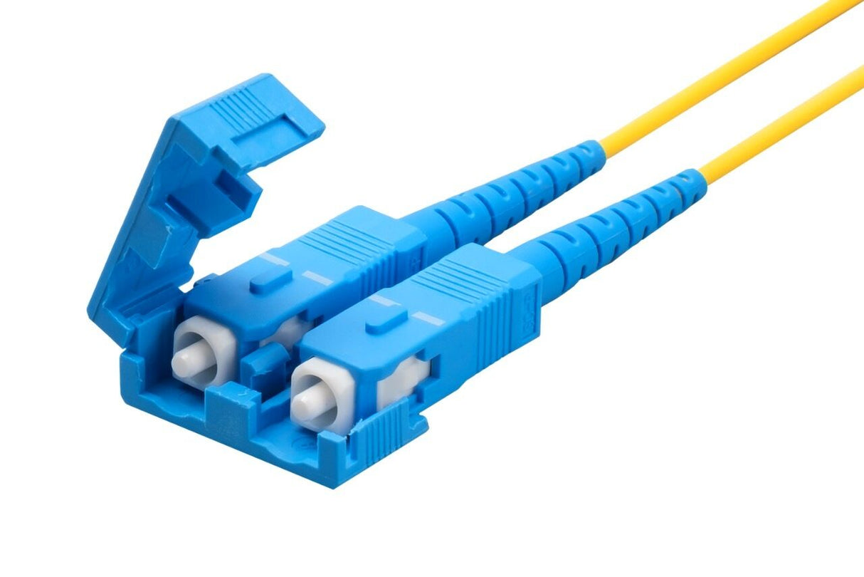 0.2dB LC/UPC to SC/UPC Single-mode Duplex Fiber Patch Cable | Corning SMF-28 Ultra Fiber | OS1/OS2 Compatible | OFNP Jacket