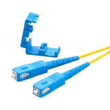 0.2dB LC/UPC to SC/UPC Single-mode Duplex Fiber Patch Cable | Corning SMF-28 Ultra Fiber | OS1/OS2 Compatible | OFNP Jacket