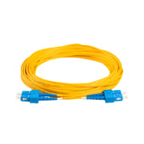 Low Loss 0.15dB SC/UPC to SC/UPC Single-mode Duplex Fiber Patch Cable | Corning SMF-28 Ultra Fiber | OS1/OS2 Compatible | OFNR Jacket