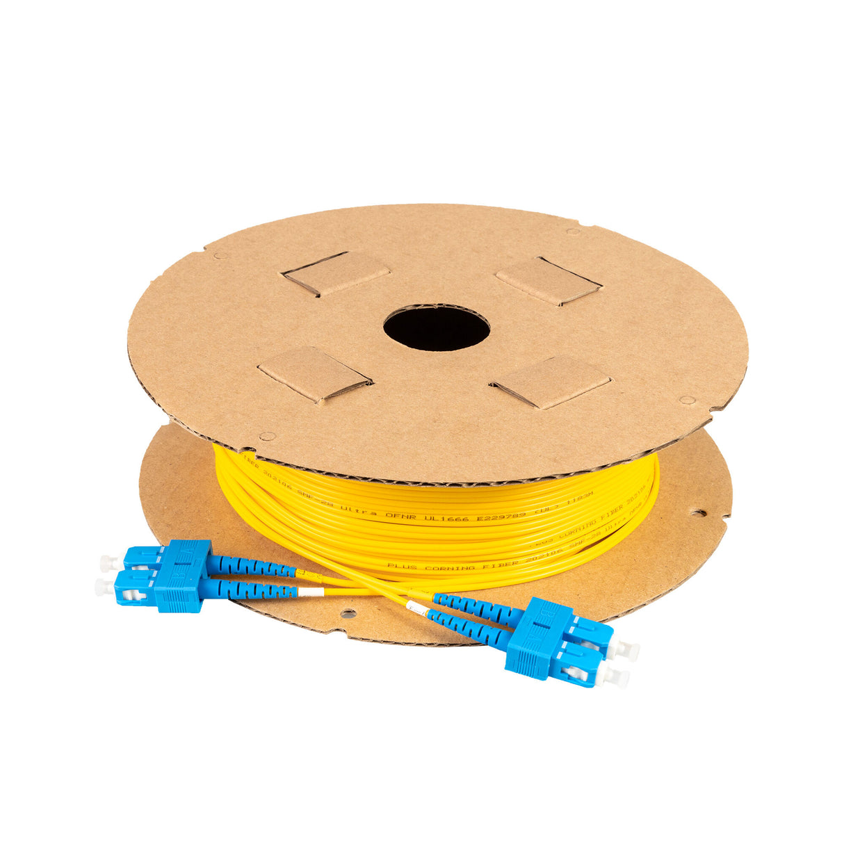 Low Loss 0.15dB SC/UPC to SC/UPC Single-mode Duplex Fiber Patch Cable | Corning SMF-28 Ultra Fiber | OS1/OS2 Compatible | OFNR Jacket