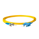 Low Loss 0.15dB SC/UPC to ST/UPC Single-mode Duplex Fiber Patch Cable | Corning SMF-28 Ultra Fiber | OS1/OS2 Compatible | OFNR Jacket