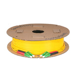 0.2dB LC/APC to LC/APC Single-mode Duplex Fiber Patch Cable | Corning SMF-28 Ultra Fiber | Red and Black Boots | OS1/OS2 Compatible | OFNR Jacket