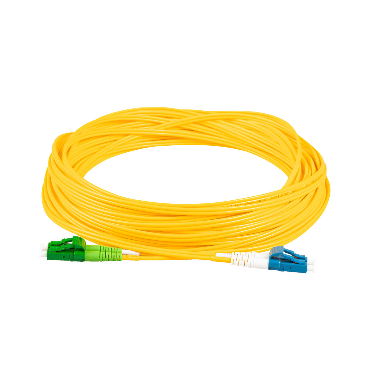 0.2dB LC/APC to LC/UPC Single-mode Duplex Fiber Patch Cable | Corning SMF-28 Ultra Fiber | OS1/OS2 Compatible | OFNR Jacket