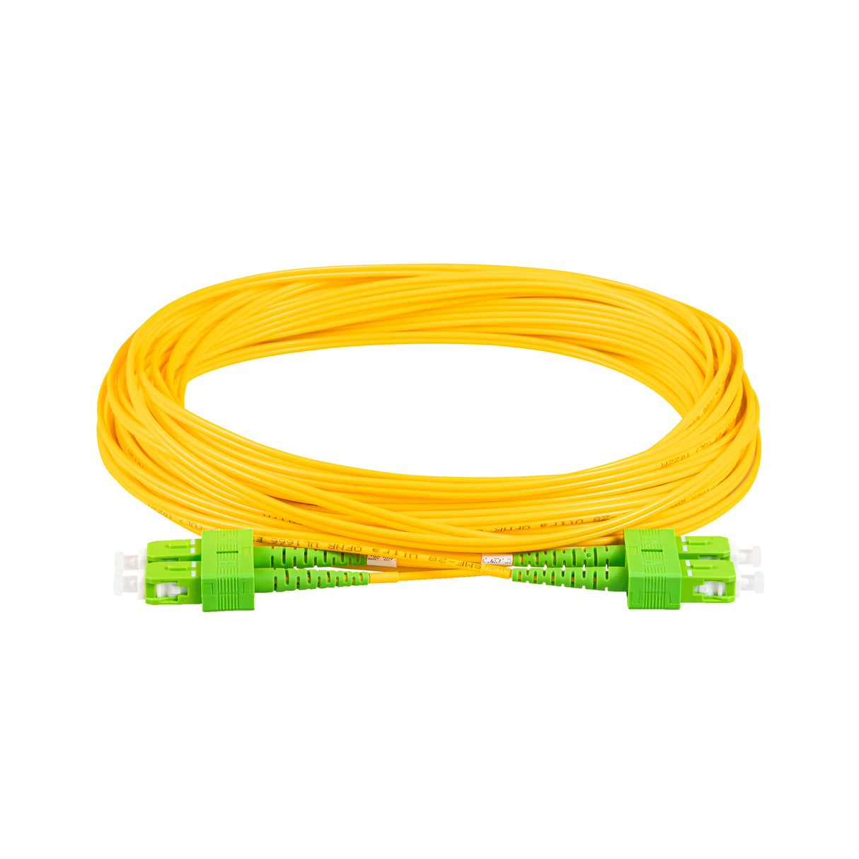 0.2dB SC/APC to SC/APC Single-mode Duplex Fiber Patch Cable | Corning SMF-28 Ultra Fiber | OS1/OS2 Compatible | OFNR Jacket