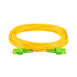 0.2dB SC/APC to SC/APC Single-mode Duplex Fiber Patch Cable | Corning SMF-28 Ultra Fiber | OS1/OS2 Compatible | OFNR Jacket