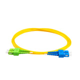 TAA Compliant Fiber Patch Cable | 0.2dB SC/APC to SC/UPC Single-mode Duplex | Corning SMF-28 Ultra Fiber | OS1/OS2 Compatible | OFNR Jacket