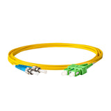 0.2dB SC/APC to ST/UPC Single-mode Duplex Fiber Patch Cable | Corning SMF-28 Ultra Fiber | OS1/OS2 Compatible | LSZH Jacket