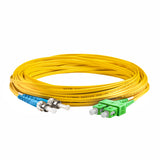 0.2dB SC/APC to ST/UPC Single-mode Duplex Fiber Patch Cable | Corning SMF-28 Ultra Fiber | OS1/OS2 Compatible | LSZH Jacket