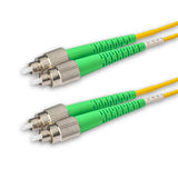 0.2dB FC/APC to FC/APC Single-mode Duplex Fiber Patch Cable | Corning SMF-28 Ultra Fiber | OS1/OS2 Compatible | OFNR Jacket