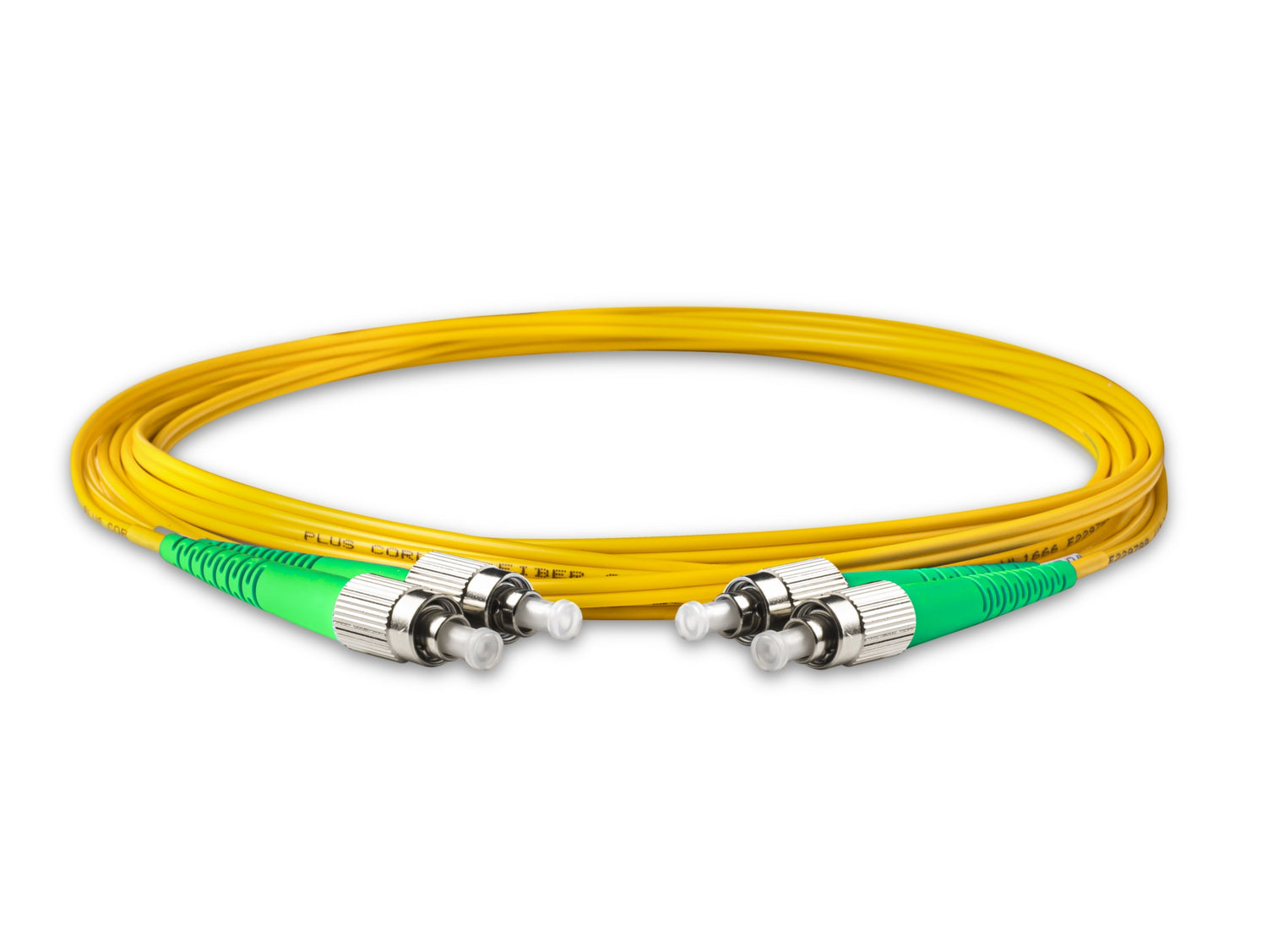 Ultra Low Loss 0.1dB FC/APC to FC/APC Single-mode Duplex Fiber Patch Cable | Corning SMF-28 Ultra Fiber | OS1/OS2 Compatible | LSZH Jacket