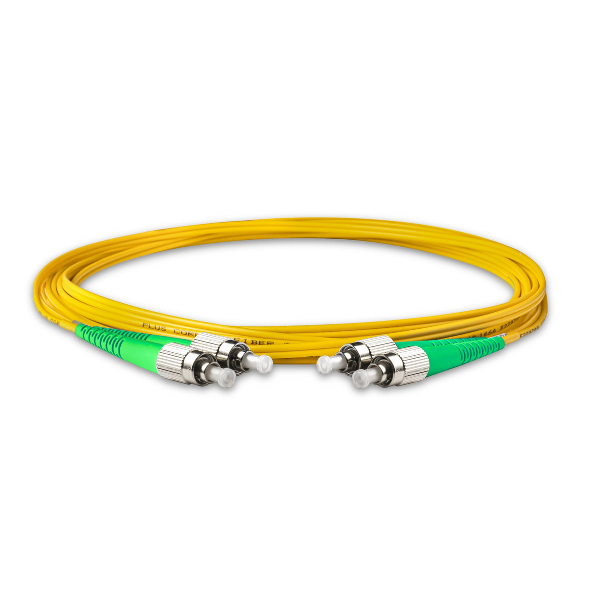 0.2dB FC/APC to FC/APC Single-mode Duplex Fiber Patch Cable | Corning SMF-28 Ultra Fiber | OS1/OS2 Compatible | OFNR Jacket