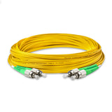 0.2dB FC/APC to FC/APC Single-mode Duplex Fiber Patch Cable | Corning SMF-28 Ultra Fiber | OS1/OS2 Compatible | OFNR Jacket