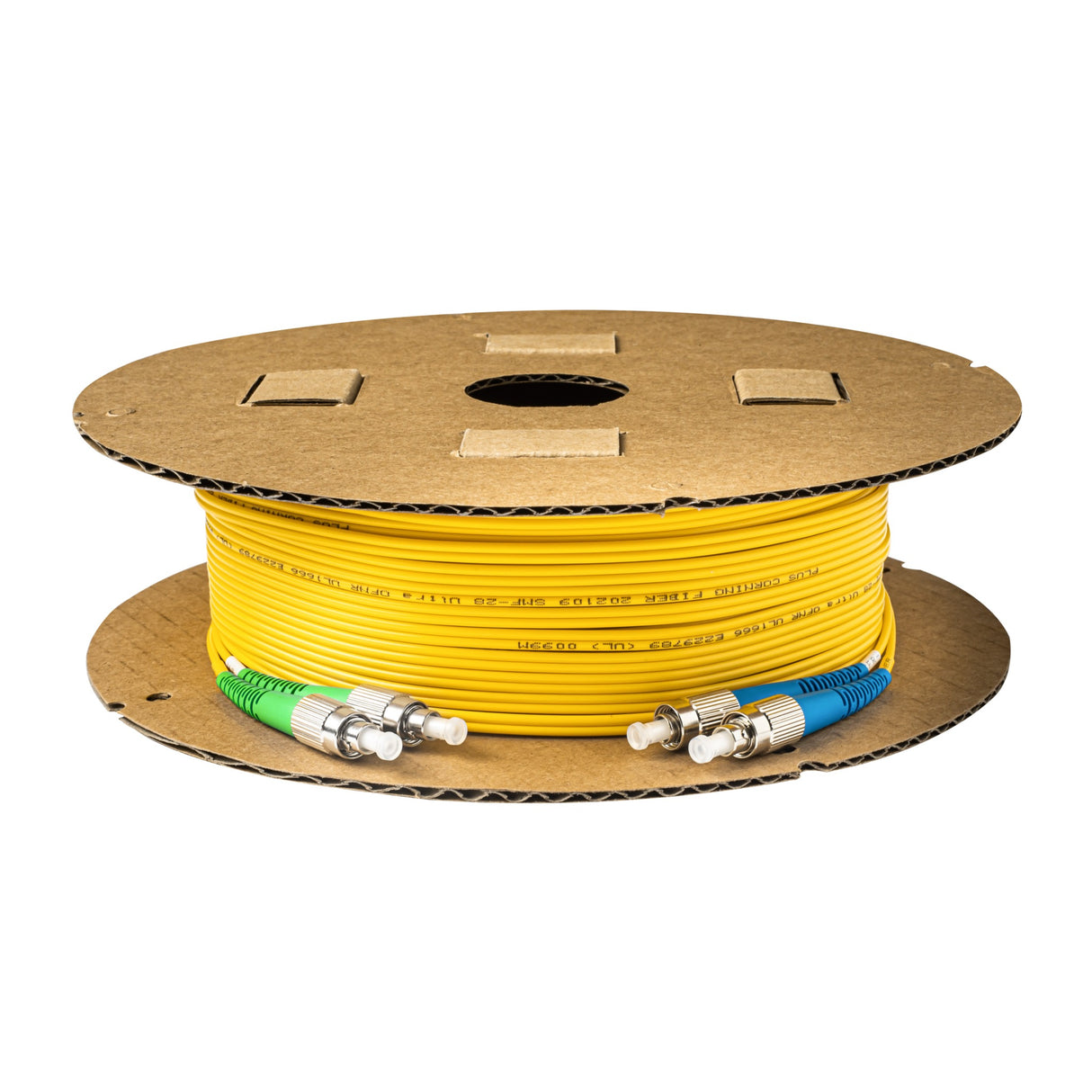 0.2dB FC/APC to FC/UPC Single-mode Duplex Fiber Patch Cable | Corning SMF-28 Ultra Fiber | OS1/OS2 Compatible | OFNR Jacket