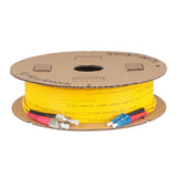 0.2dB FC/APC to LC/UPC Single-mode Duplex Fiber Patch Cable | Corning SMF-28 Ultra Fiber | Red and Black Boots | OS1/OS2 Compatible | OFNR Jacket