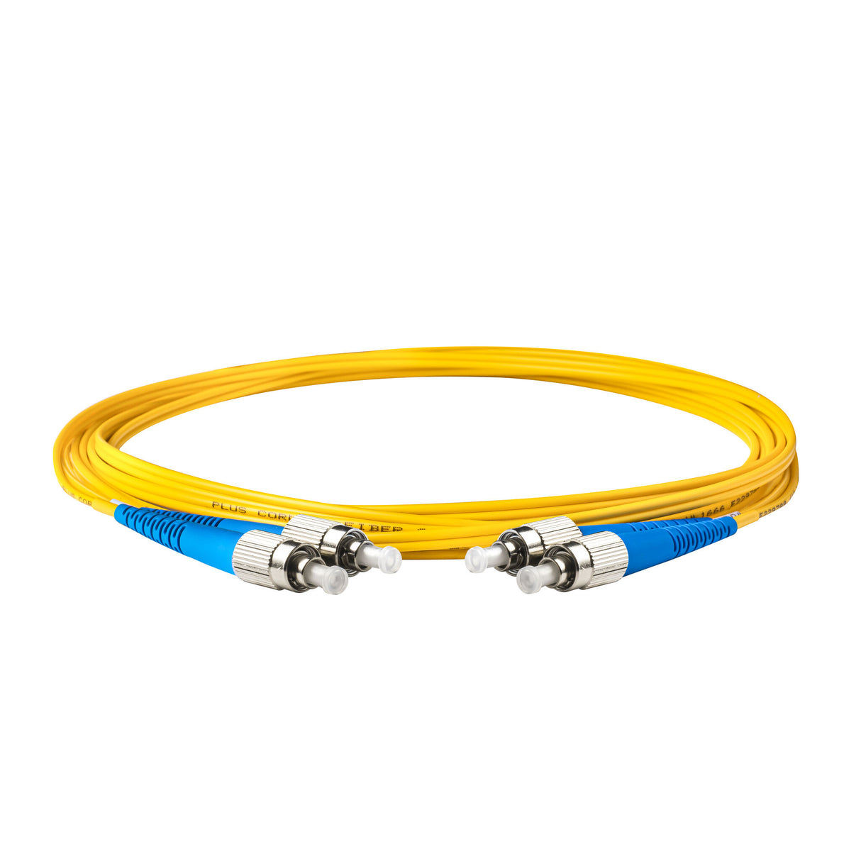 0.2dB FC/UPC to FC/UPC Single-mode Duplex Fiber Patch Cable | Corning SMF-28 Ultra Fiber | OS1/OS2 Compatible | OFNR Jacket