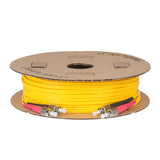 Ultra Low Loss 0.1dB FC/UPC to FC/UPC Single-mode Duplex Fiber Patch Cable | Corning SMF-28 Ultra Fiber | Red and Black Boots | OS1/OS2 Compatible | OFNR Jacket