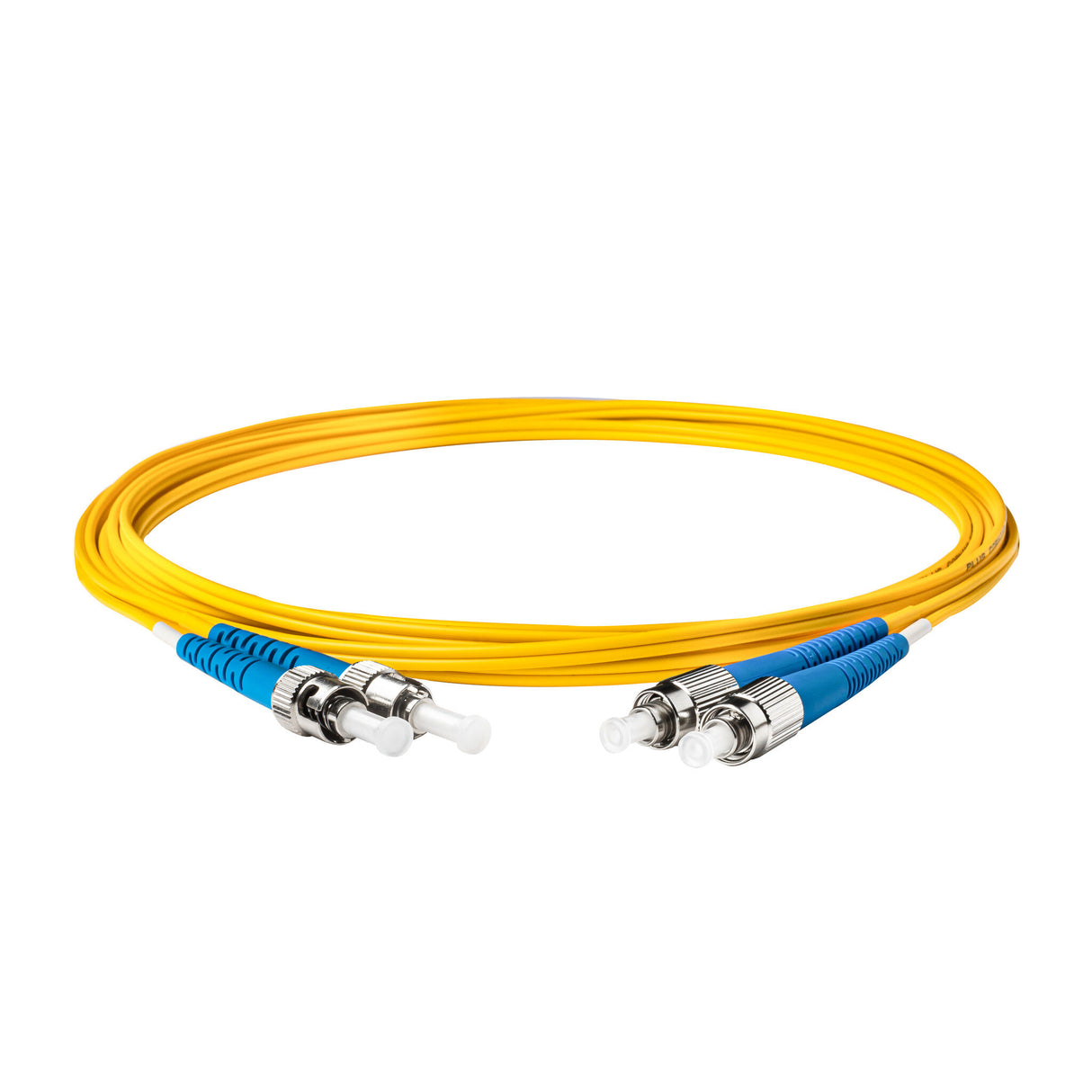 0.2dB ST/UPC to FC/UPC Single-mode Duplex Fiber Patch Cable | Corning SMF-28 Ultra Fiber | OS1/OS2 Compatible | OFNR Jacket