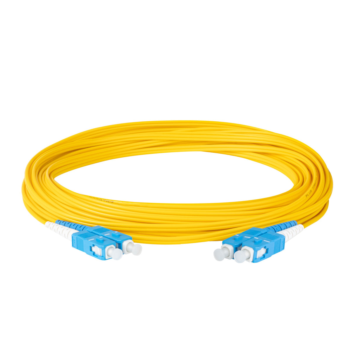TAA Compliant Fiber Patch Cable | 0.2dB SC/UPC to SC/UPC Single-mode Duplex | Corning SMF-28 Ultra Fiber | OS1/OS2 Compatible | OFNP Jacket