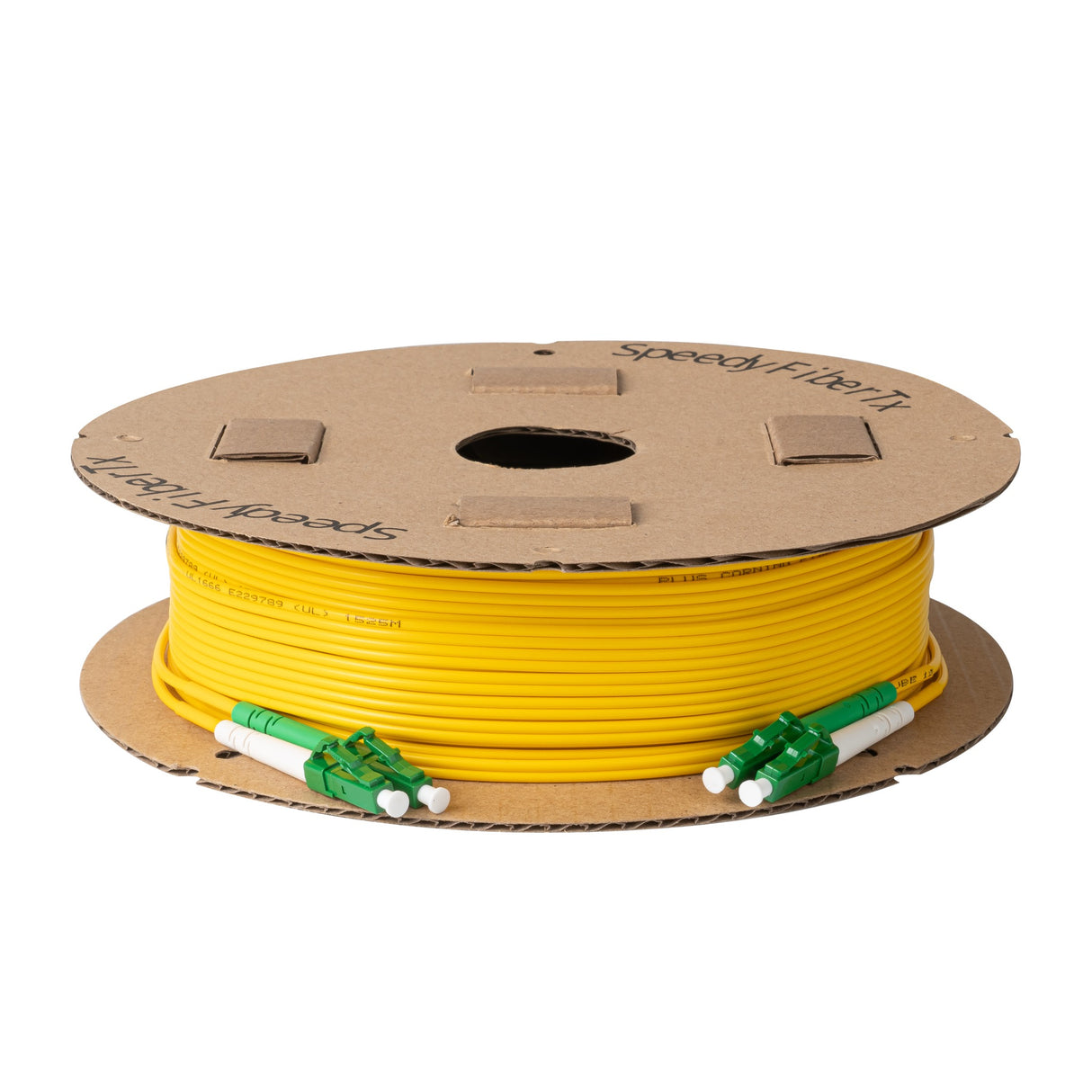 TAA Compliant Fiber Patch Cable | 0.2dB LC/APC to LC/APC Single-mode Duplex | Corning SMF-28 Ultra Fiber | OS1/OS2 Compatible | OFNP Jacket