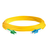 TAA Compliant Fiber Patch Cable | 0.2dB LC/APC to LC/UPC Single-mode Duplex | Corning SMF-28 Ultra Fiber | OS1/OS2 Compatible | OFNP Jacket