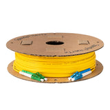 TAA Compliant Fiber Patch Cable | 0.2dB LC/APC to LC/UPC Single-mode Duplex | Corning SMF-28 Ultra Fiber | OS1/OS2 Compatible | OFNP Jacket