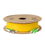 Ultra Low Loss 0.1dB SC/APC to FC/APC Single-mode Duplex Fiber Patch Cable | Corning SMF-28 Ultra Fiber | Green and White Boots | OS1/OS2 Compatible | OFNR Jacket