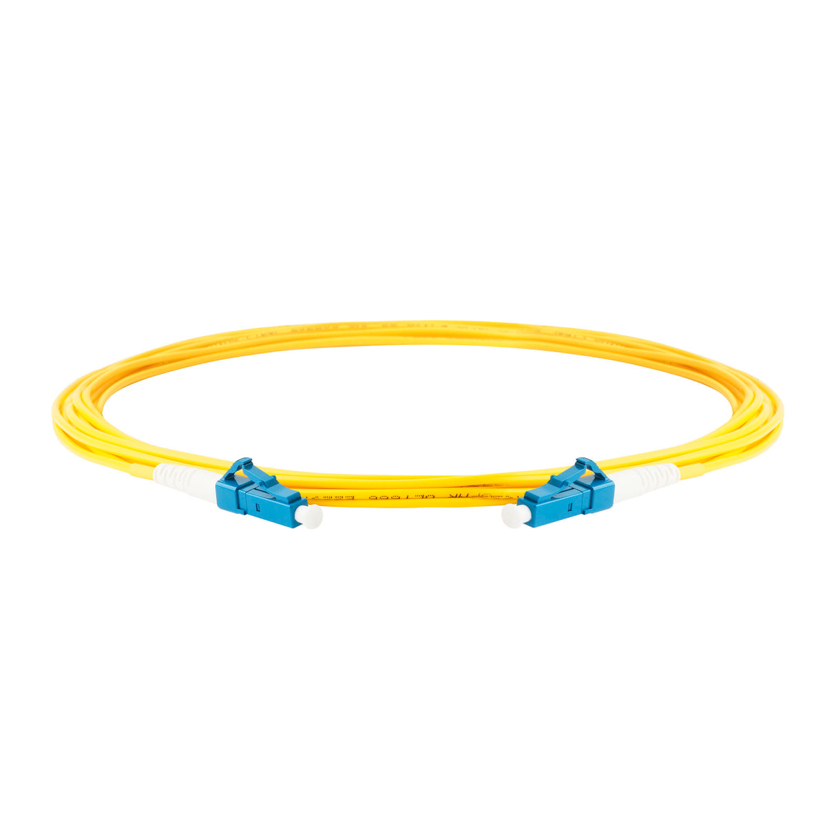 Low Loss 0.15dB LC/UPC to LC/UPC Single-mode Simplex Fiber Patch Cable | Corning SMF-28 Ultra Fiber | OS1/OS2 Compatible | LSZH Jacket