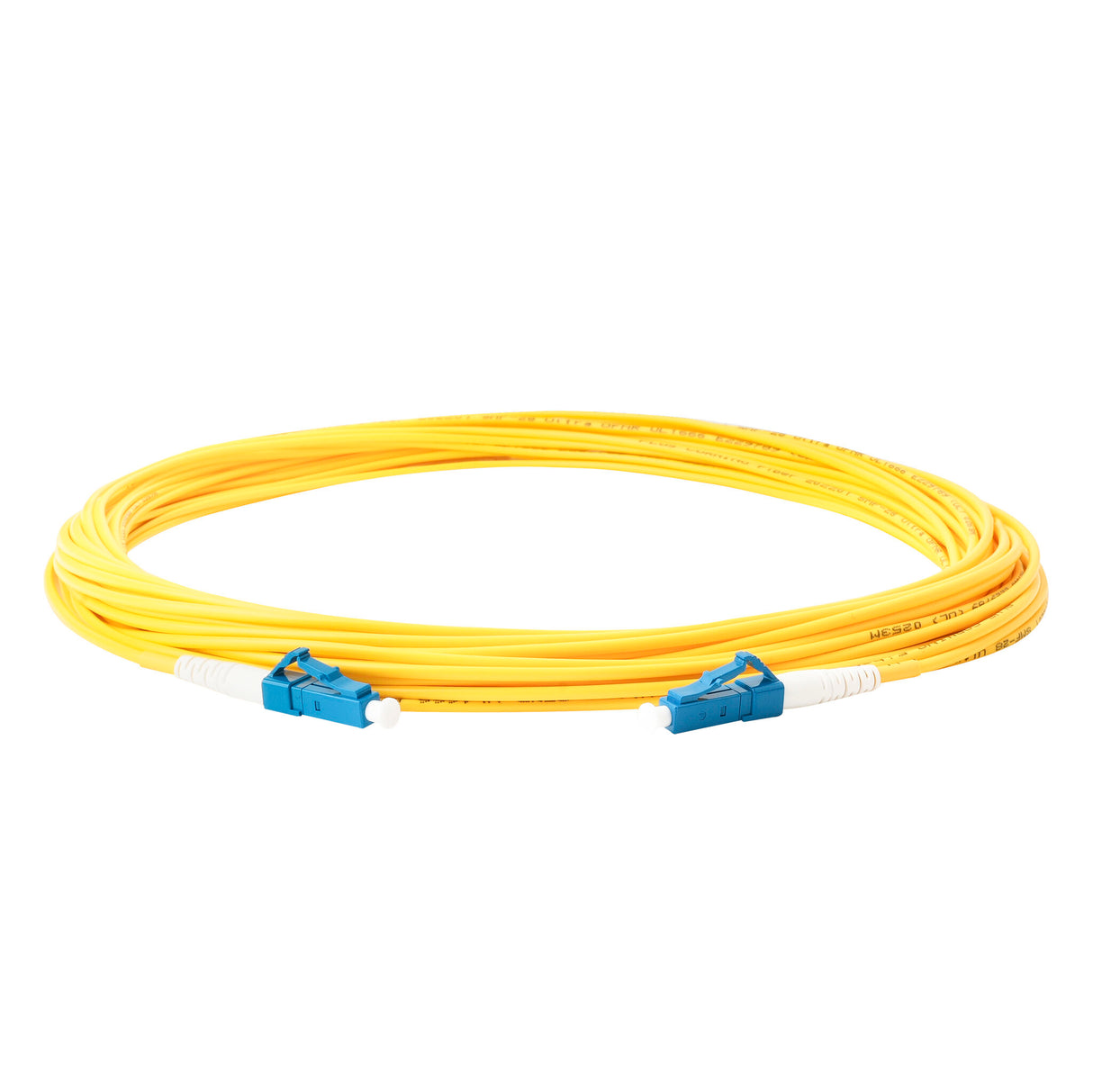 Low Loss 0.15dB LC/UPC to LC/UPC Single-mode Simplex Fiber Patch Cable | Corning SMF-28 Ultra Fiber | OS1/OS2 Compatible | LSZH Jacket
