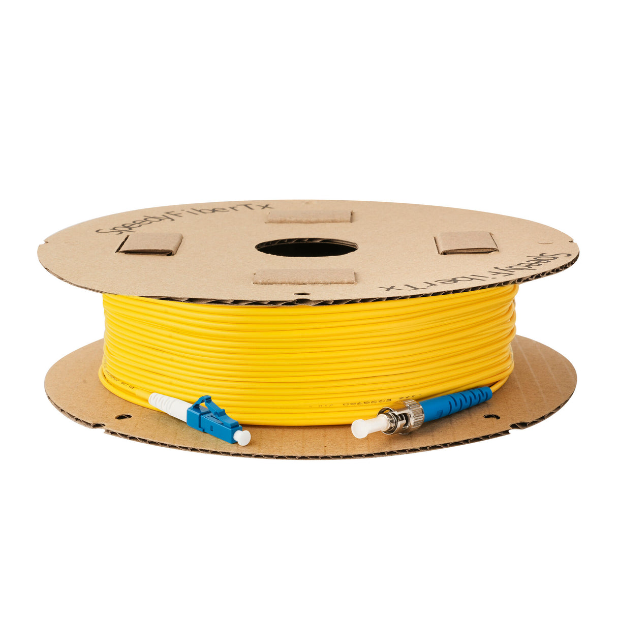 0.2dB Slim LC/UPC to ST/UPC Single-mode Simplex Fiber Patch Cable | Corning SMF-28 Ultra Fiber | OS1/OS2 Compatible | OFNR Jacket