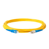 0.2dB Slim SC/UPC to FC/UPC Single-mode Simplex Fiber Patch Cable | Corning SMF-28 Ultra Fiber | OS1/OS2 Compatible | OFNR Jacket