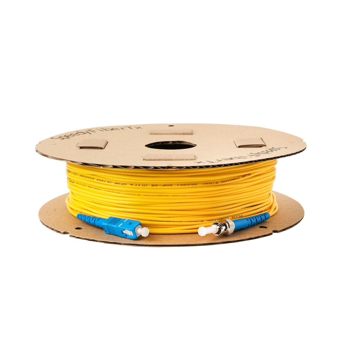 0.2dB Slim SC/UPC to ST/UPC Single-mode Simplex Fiber Patch Cable | Corning SMF-28 Ultra Fiber | OS1/OS2 Compatible | OFNR Jacket