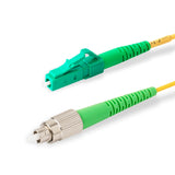 Ultra Low Loss 0.1dB Slim LC/APC to FC/APC Single-mode Simplex Fiber Patch Cable | Corning SMF-28 Ultra Fiber | OS1/OS2 Compatible | OFNR Jacket