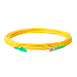 Ultra Low Loss 0.1dB Slim LC/APC to FC/APC Single-mode Simplex Fiber Patch Cable | Corning SMF-28 Ultra Fiber | OS1/OS2 Compatible | OFNR Jacket