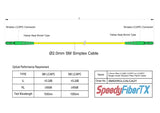 0.2dB Slim LC/APC to LC/APC Single-mode Simplex Fiber Patch Cable | Corning SMF-28 Ultra Fiber | OS1/OS2 Compatible | OFNR Jacket