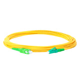 TAA Compliant Fiber Patch Cable | 0.2dB LC/APC to SC/APC Single-mode Simplex | Corning SMF-28 Ultra Fiber | OS1/OS2 Compatible | OFNR Jacket