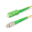 SpeedyFiberTX  SC/APC to FC/APC Single-Mode Simplex  Fiber Patch Cable | Corning SMF-28 Ultra Fiber | OS1/OS2 Compatible