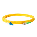 Low Loss 0.15dB FC/APC to LC/UPC Single-mode Simplex Fiber Patch Cable | Corning SMF-28 Ultra Fiber | OS1/OS2 Compatible | LSZH Jacket