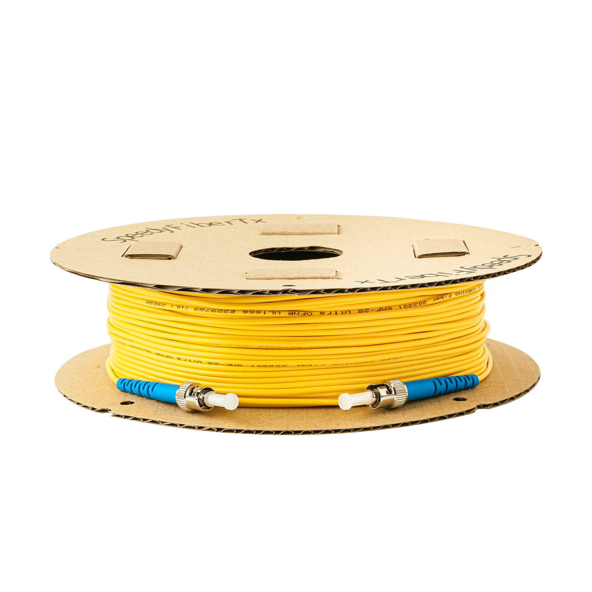Low Loss 0.15dB ST/UPC to ST/UPC Single-mode Simplex Fiber Patch Cable | Corning SMF-28 Ultra Fiber | OS1/OS2 Compatible | OFNR Jacket